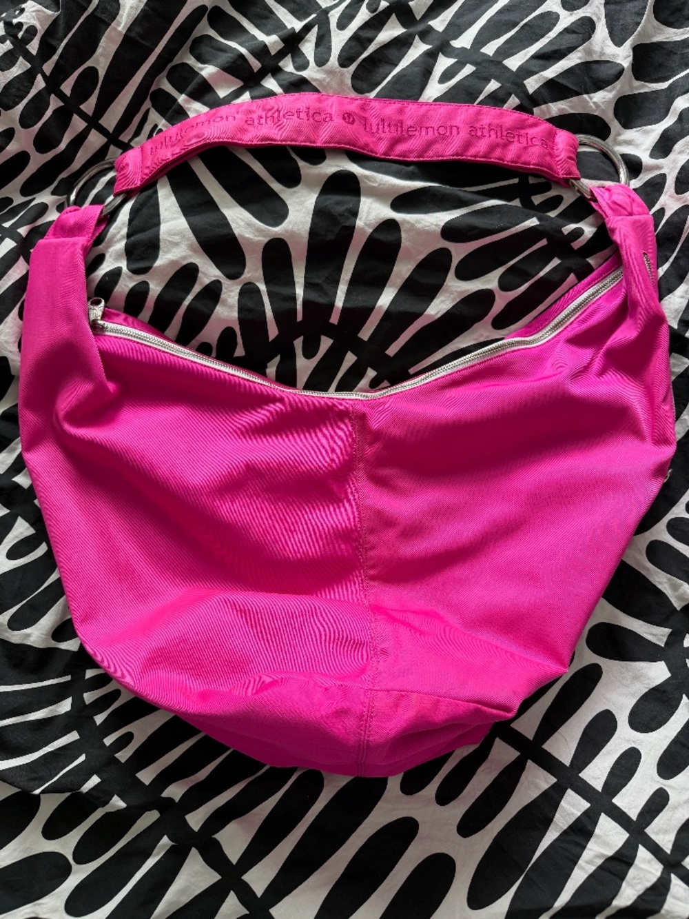 Lululemon Athletica Pink Sling Bag Zip Pockets